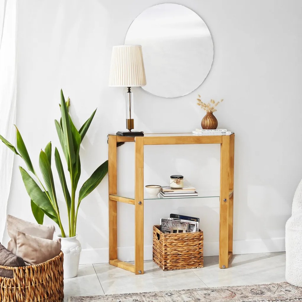 Trapezoid komód, tölgy, 85 cm