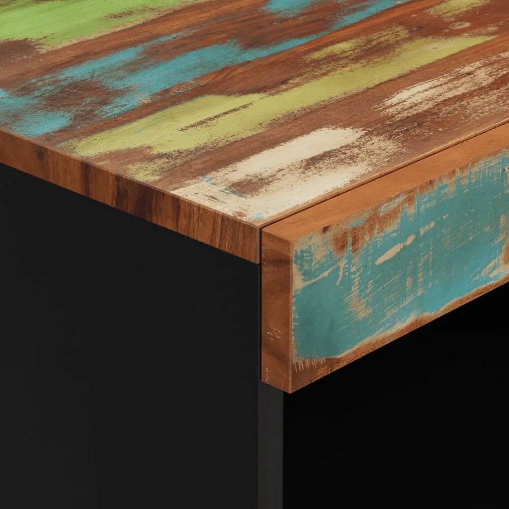 tömör újrahasznosított fa tálalószekrény 60 x 33 x 107 cm