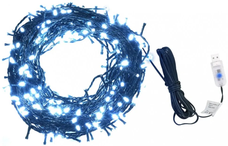 hideg fehér 400 LED-es kültéri/beltéri fényfüzér 40 m