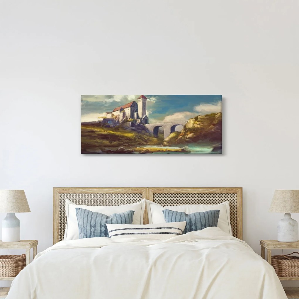 Kép - Középkori vár (120x50 cm)