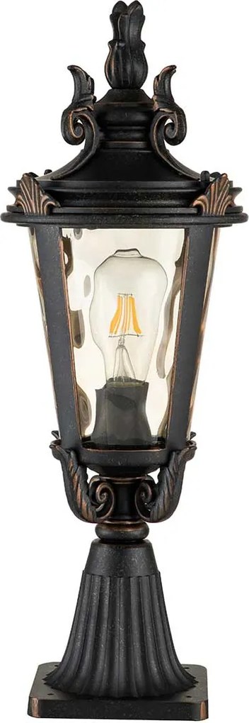 Elstead klasszikus kültéri állólámpa baltimore borostyán antik bronz elsbt3-m IP44
