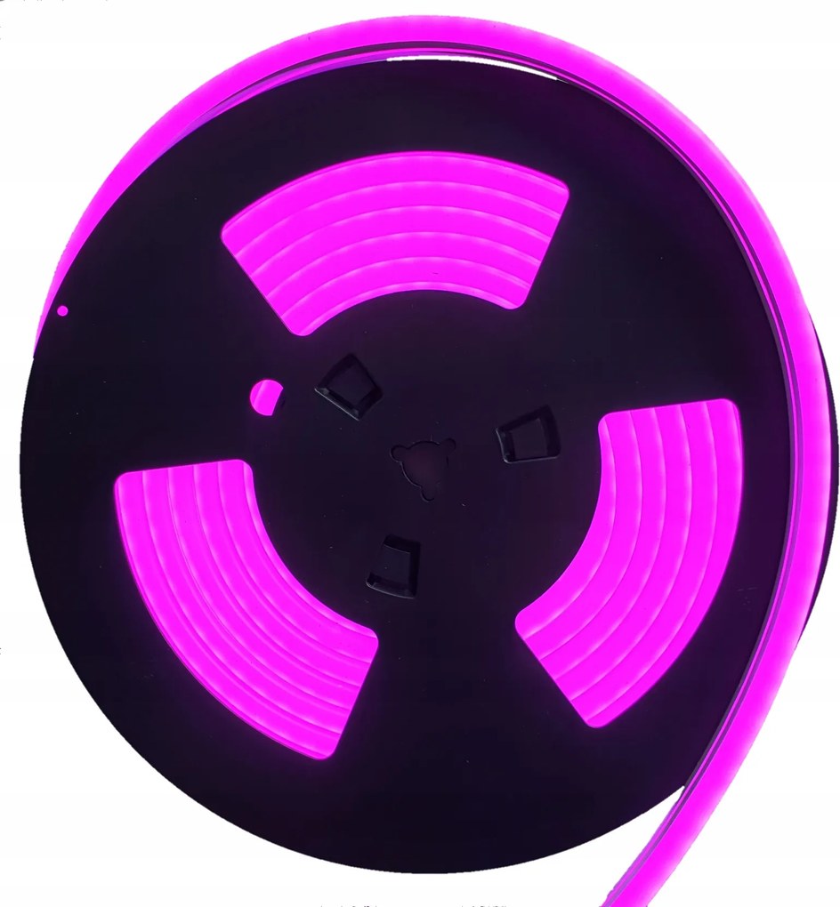 Led Neon Flex 8x16mm 12V sötét Rózsaszín 5m