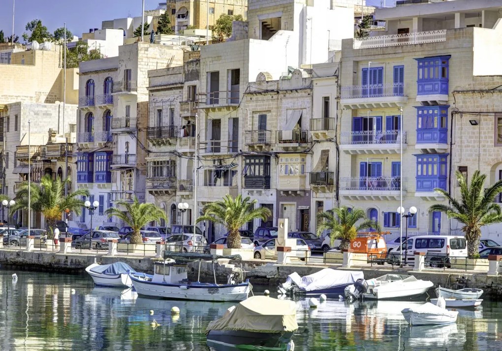 Poszter 100x70cm Marina in Senglea, Assaf Frank