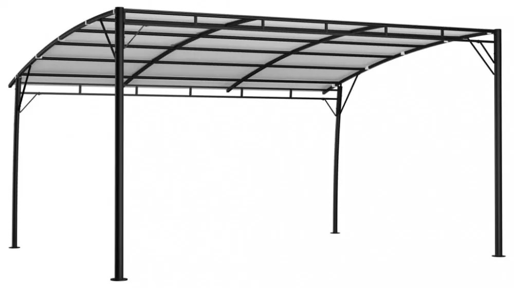 krémszínű kerti napellenző 4 x 3 x 2,55 m