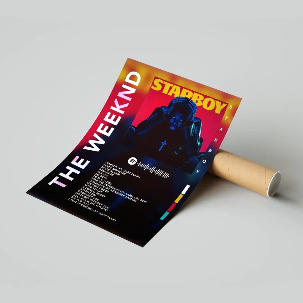 Poszter Album The Weeknd Starboy 20x30 cm Ajándék ötlet