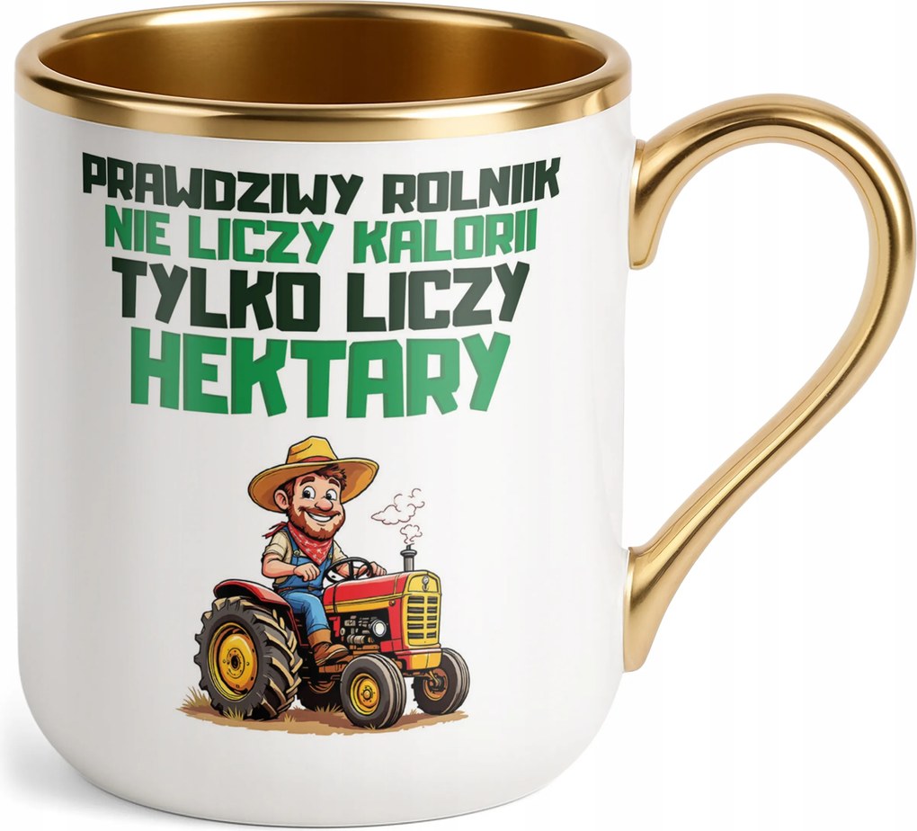 Prémium Bögre Arany Gazda Mezőgazdasági Traktor Vicces Ajándék