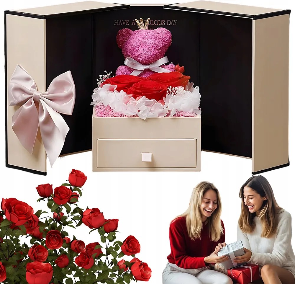 Ékszerdoboz Titkos Rózsa Fiók Örök Ajándék Barátnőnek