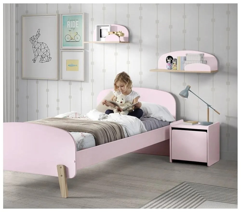 Kiddy rózsaszín éjjeliszekrény - Vipack
