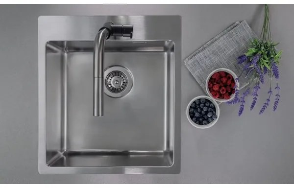 Deante ZPO_010A - Mosogató OLFATO 50,5x45 cm csiszolt acél