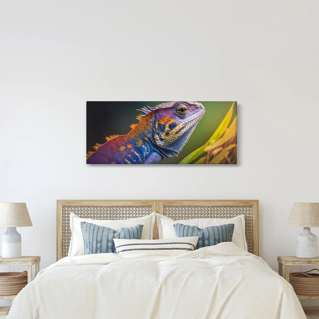 Kép - A színes leguán (120x50 cm)