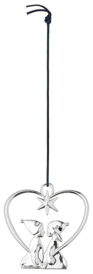 Ezüstszínű függő karácsonyi dekoráció - Kähler Design