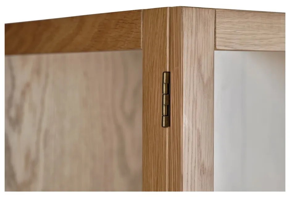 Natúr színű tölgyfa tálalószekrény 88x140 cm Elba – Unique Furniture