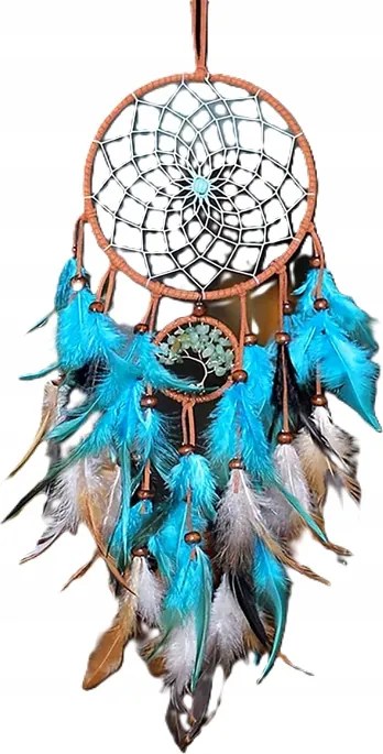 Álomfogó Márka Kézzel Készített Természetes Tollak 60 cm Szuper Kivitelezés