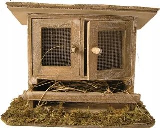 2 ajtós ketrec 10cm magas 14-17cm-es figurákhoz