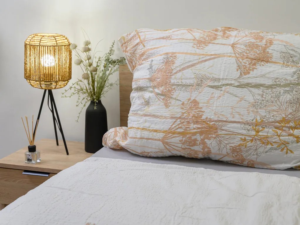 Renforcé pamut krepp ágynemű CARAWAY krémszínű Ágyneműhuzat mérete: 70 x 90 cm | 140 x 200 cm