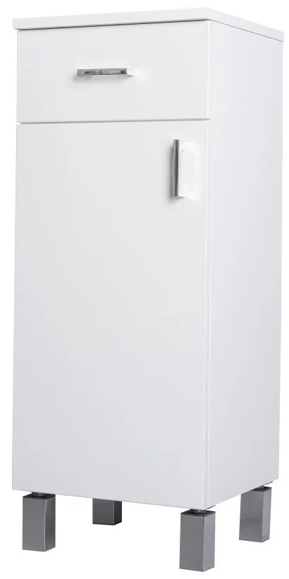 Viva STYLE fürdőszobai ÁLLÓSZEKRÉNY 85 alacsony POLCOS - 1 fiók - BALOS - 35 x 33 x 85 cm