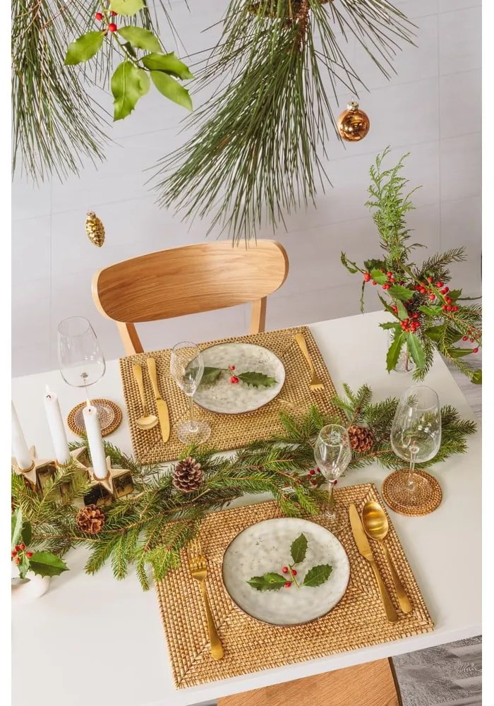 Rattan tányéralátét 40x30 cm - Tiseco Home Studio