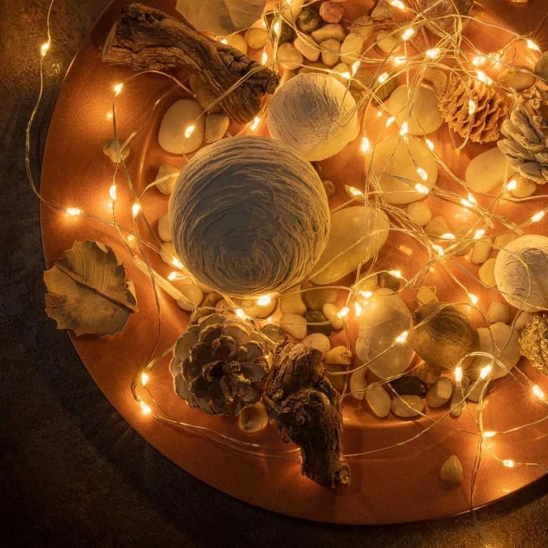 NEXOS Fényfüzér 200 LED Meleg fehér 20 m + időzítő