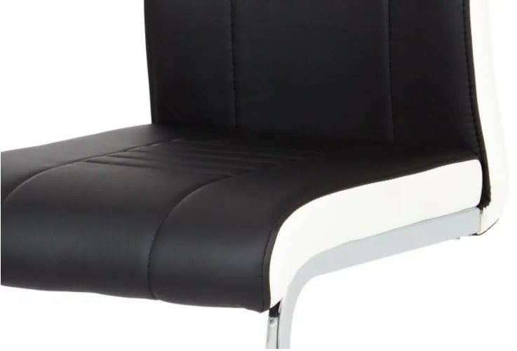 Scaun modern cu bază de sanie negru Dcl-406