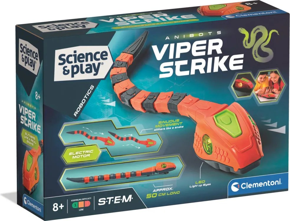 Kígyó Viper Strike építőjáték Clementoni