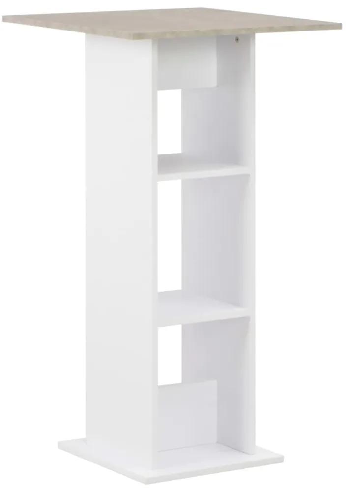 Fehér bárasztal 60 x 60 x 110 cm