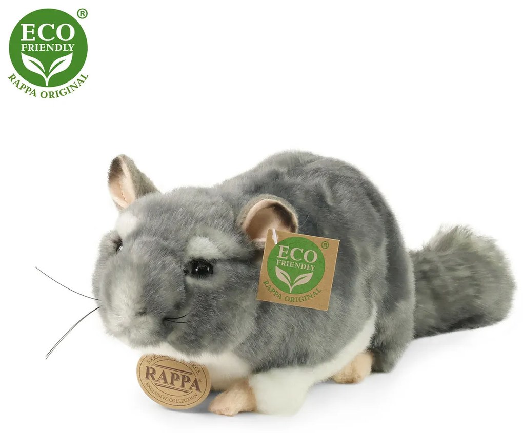 Rappa Plüss csincsilla, 21 cm ECO-FRIENDLY