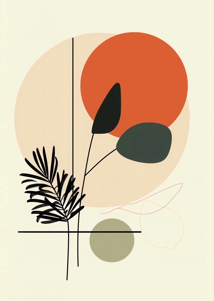 Poszter 64x90cm Naplemente az oázis felett