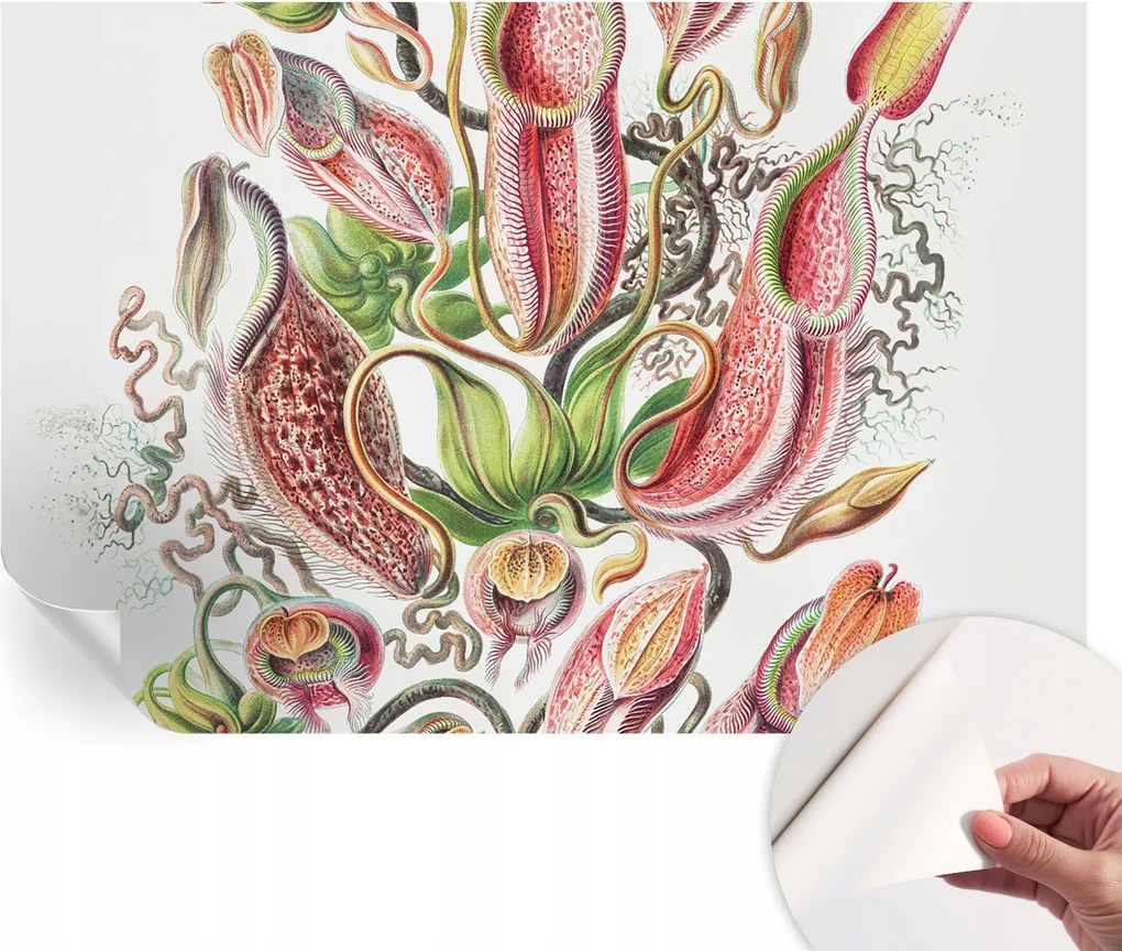 Öntapadós tapéta Divatos 3D fali ragasztóval Növényi részletek 104x70 cm