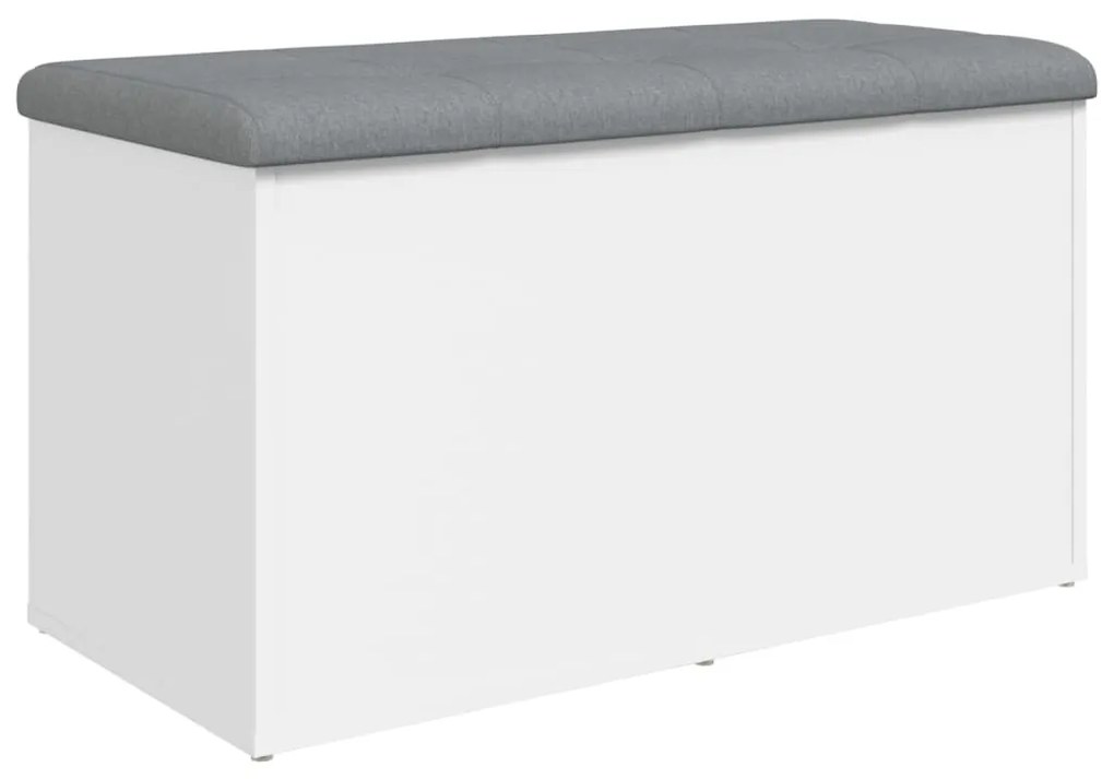 fehér, rétegelt fa tárolópad 82 x 42 x 45 cm