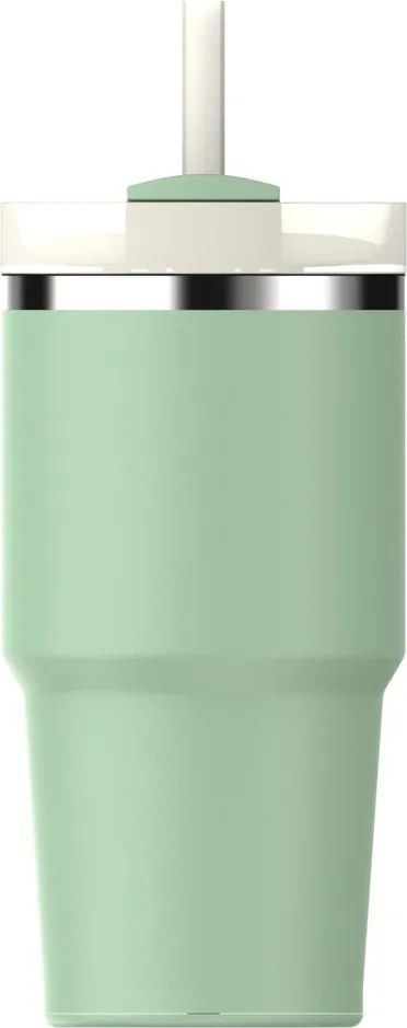 Zsályaszínű rozsdamentes acél termosz szívószállal 600 ml Quencher H2.0 FlowState Tumbler Pistachio – Stanley