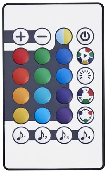 Ledvance - LED RGB Dimmelhető szalag FLEX AUDIO 5m LED/20W/230V + + távirányító