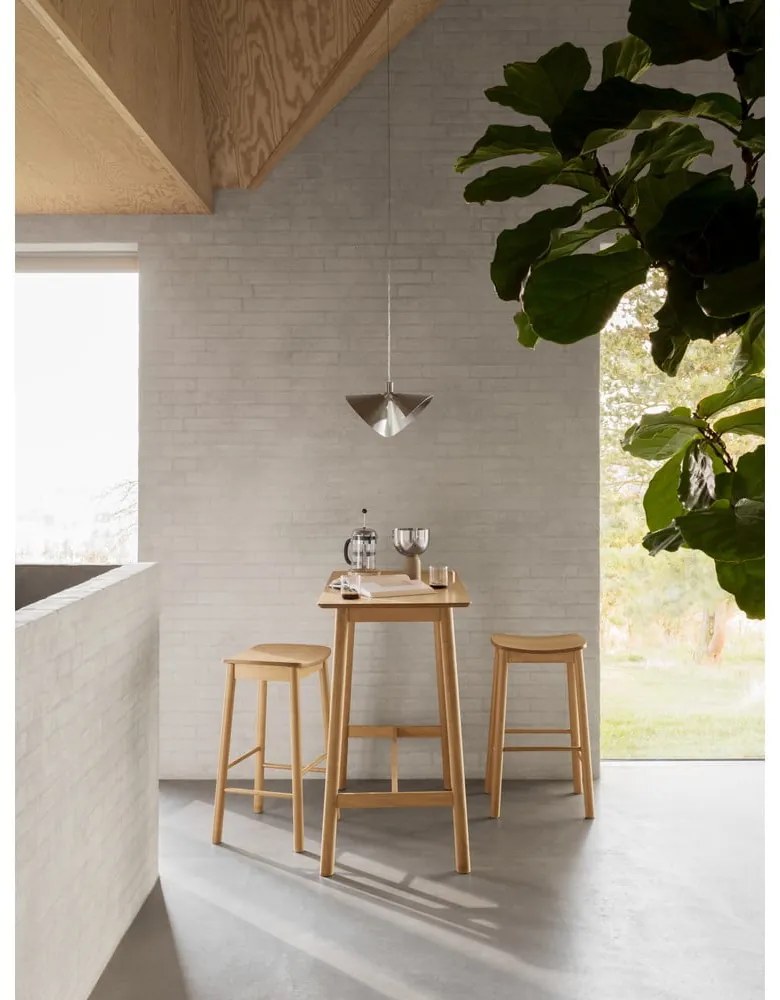 Bárasztal tölgyfa dekorral 60x120 cm Barlow – Actona