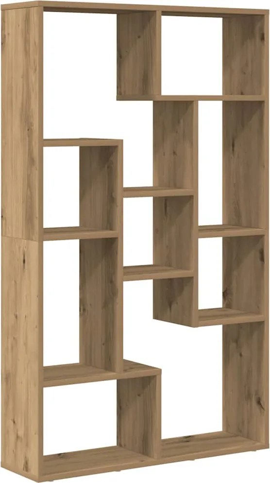 vidaXL kézműves tölgy színű szerelt fa könyvespolc 72 x 20 x 120,5 cm