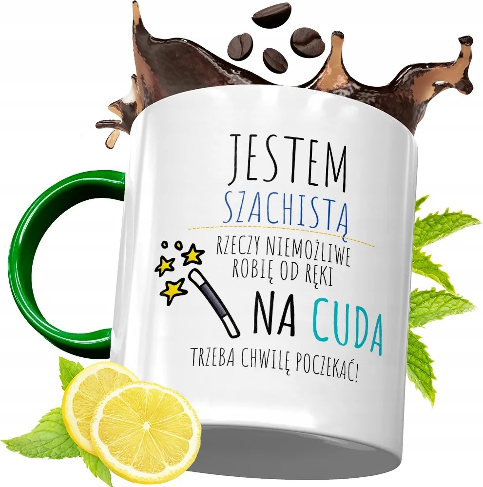 Zöld Bögre Sakkozónak Születésnapi Ajándék fényképes nyomtatással