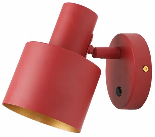 Lámpa Fali lámpatest SELVIA II, 6096, max250V, 50/60Hz, 1*E14, max.25 W, IP20, átmérő10 cm, piros