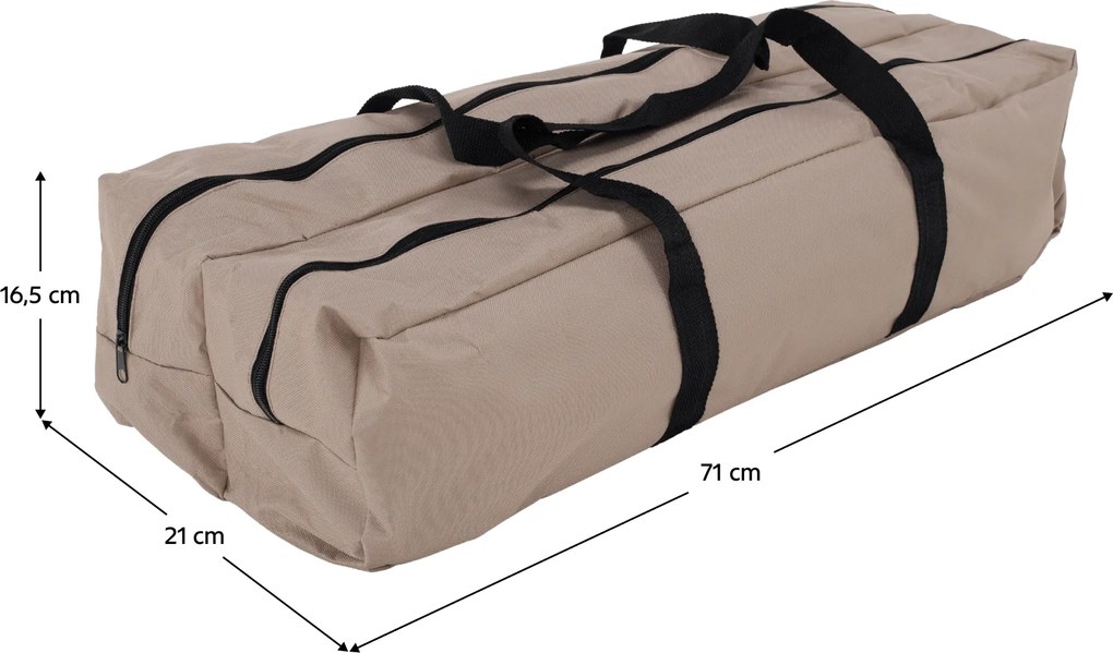 Kempingasztal, barna, ARTUR