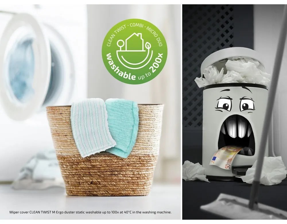 Felmosó vödörrel és tartalék felmosólappal Clean Twist M Ergo - LEIFHEIT