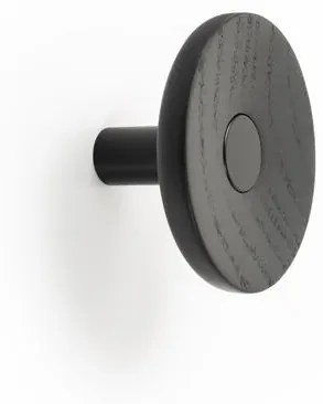 Fogas Viefe ZOOT gomb, 90mm, fa-alumínium, matt fekete + fekete lakkozott EI