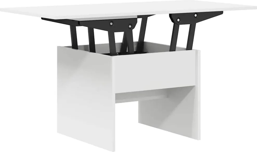 vidaXL Dohányzóasztal Fehér 55 x 54,5 x 45 cm Faanyag