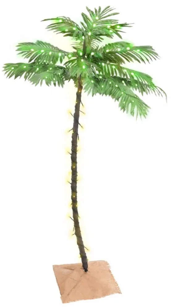 LED-es pálmafa 88 meleg fehér LED-del 150 cm