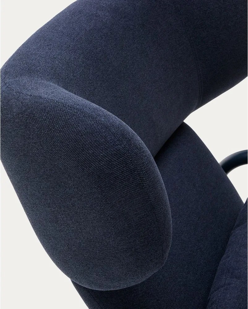 Sötétkék fotel Inari – Kave Home