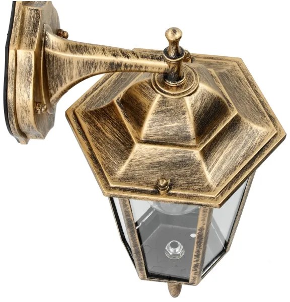 Kültéri fali lámpa 1xE27/60W/230V IP44 arany