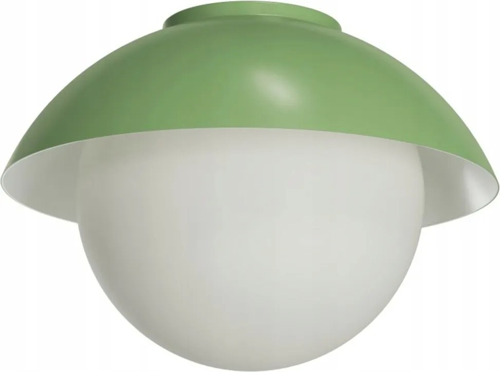 Osmont LUK60008 Lukida 2 mennyezeti/fali üveg lámpa olíva/fehér