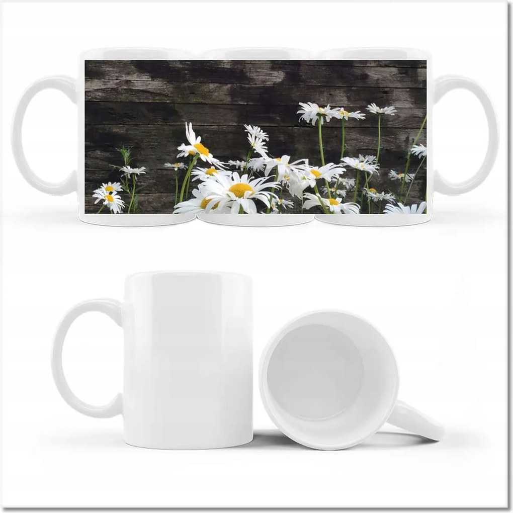 Margaretka mintás bögre