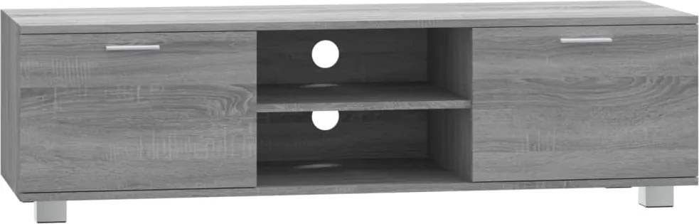 vidaXL szürke sonoma színű szerelt fa TV-szekrény 140 x 40,5 x 35 cm