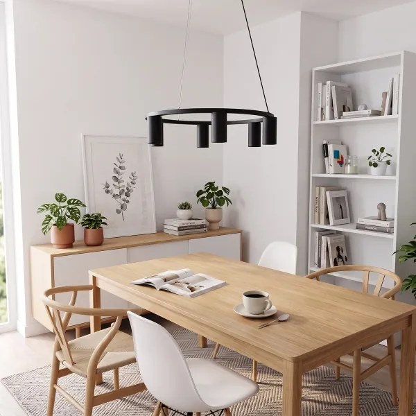 BRILAGI - Kábeles függeszték SELE 6xGU10/30W/230V fekete