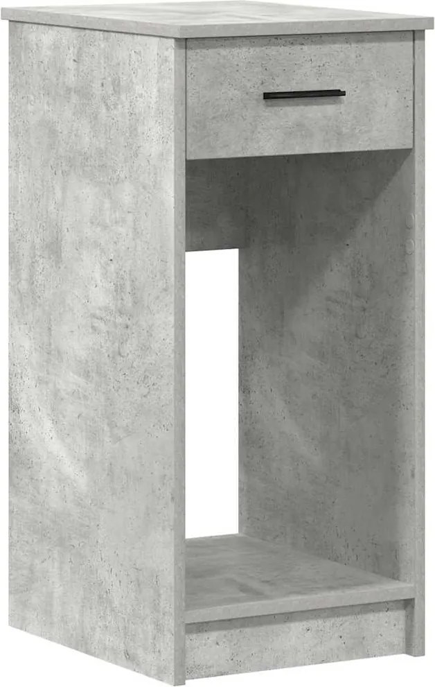 vidaXL számítógépes toronyállvány fiókkal betonszürke 35x45x77 cm