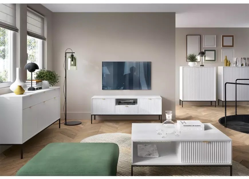 Fehér NOVA K104 komód