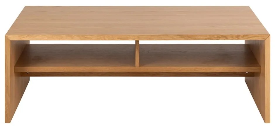 Natúr színű dohányzóasztal tölgyfa dekorral 60x120 cm Arlon – Actona