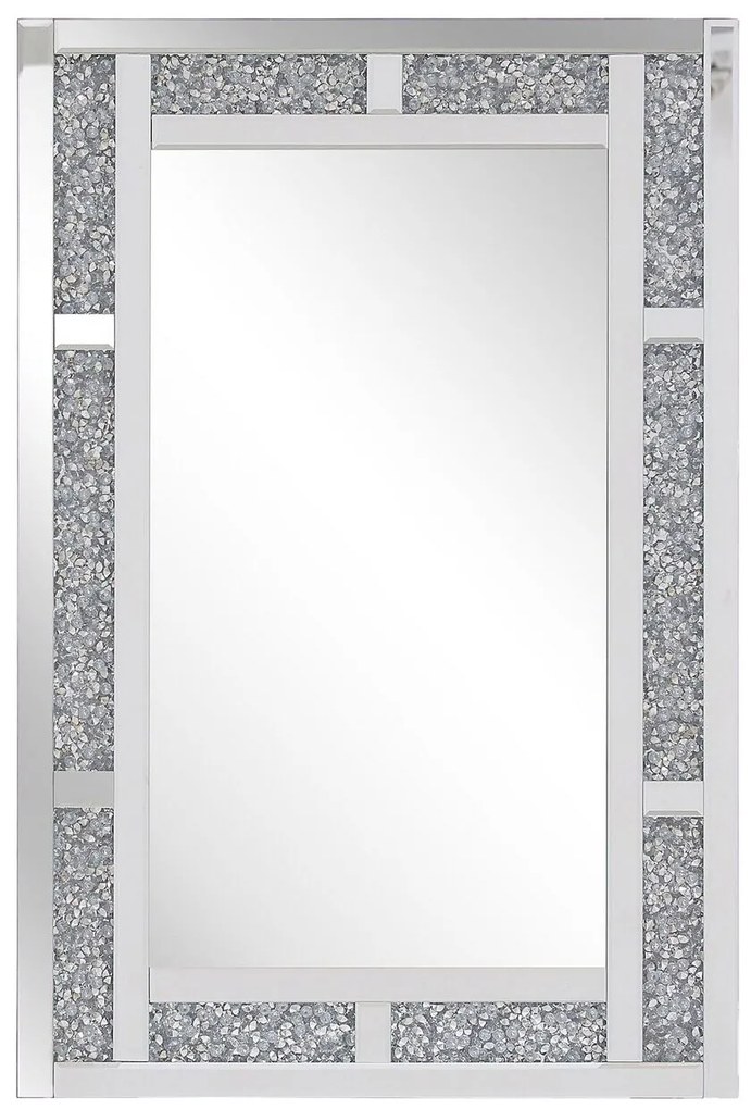 Ezüst falitükör 60 x 90 cm AVRILLE Beliani